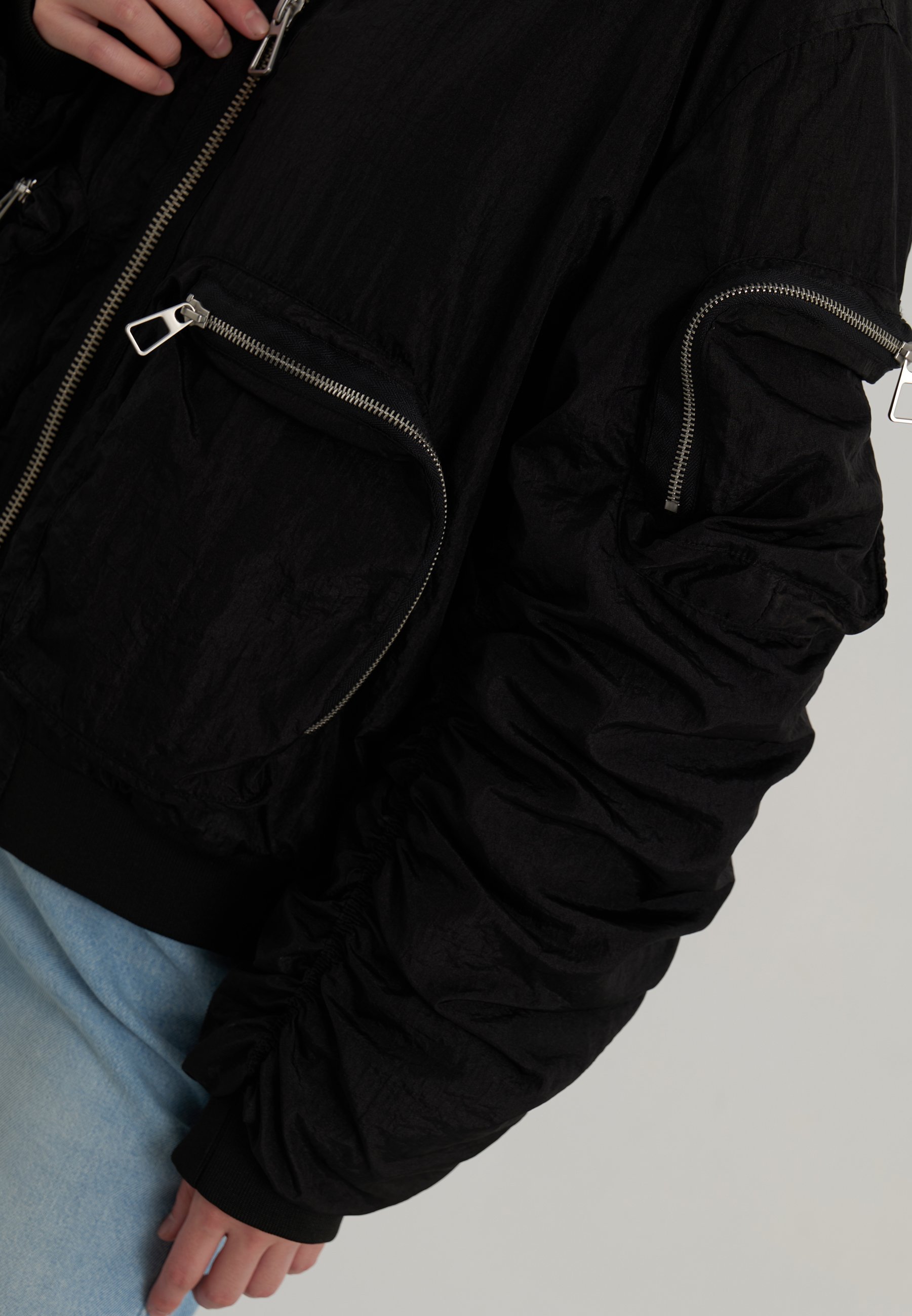 YOURTURN UNISEXE - Blouson aviateur - noir