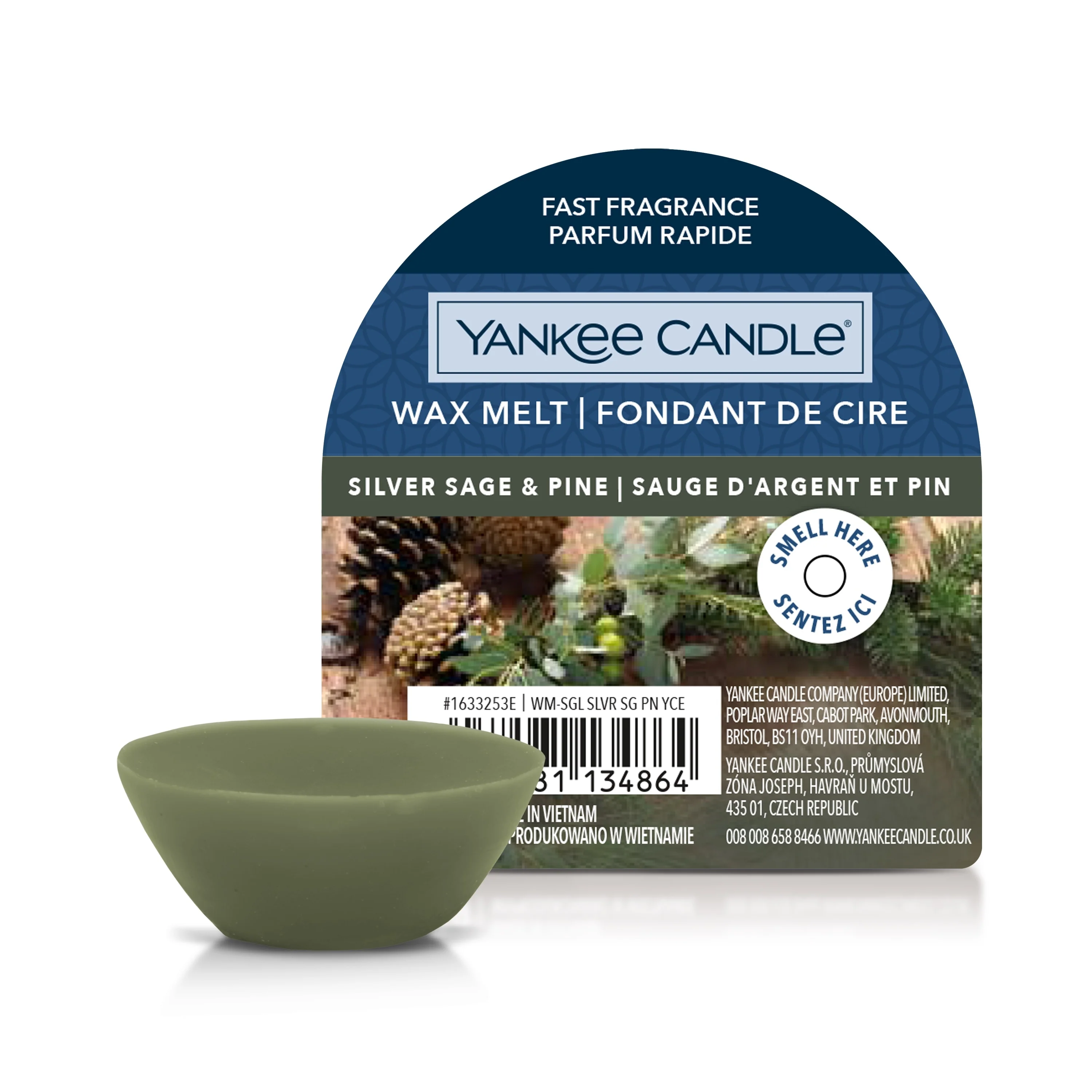 Wax Melts Silver Sage & Pine - Candela Profumata