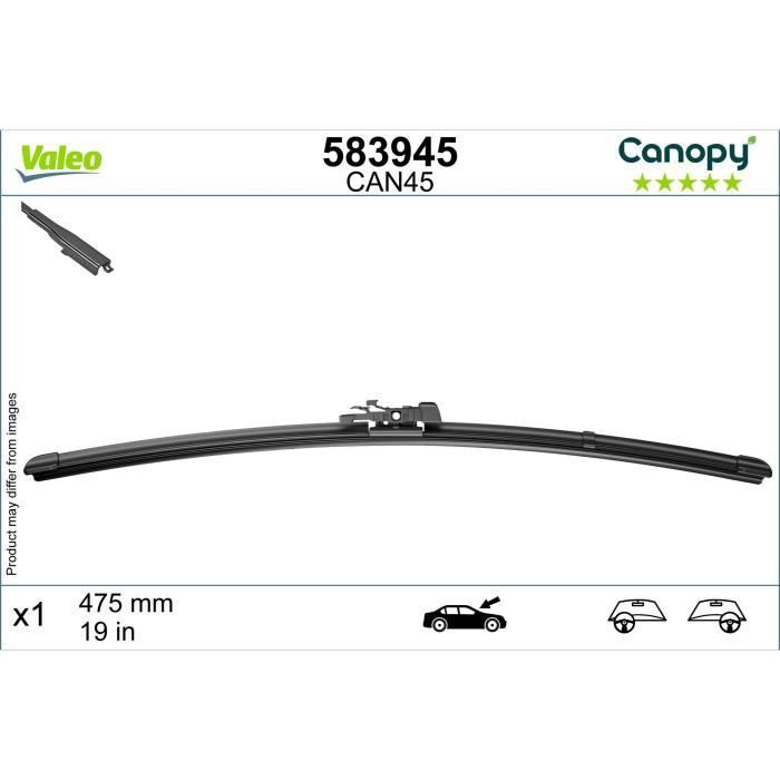 Escobilla limpiaparabrisas para capota - VALEO - 583945