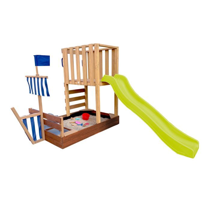 Zona de juegos - AXI - Vicky - Madera de cicuta - Tobogán de 175 cm - Arenero incluido