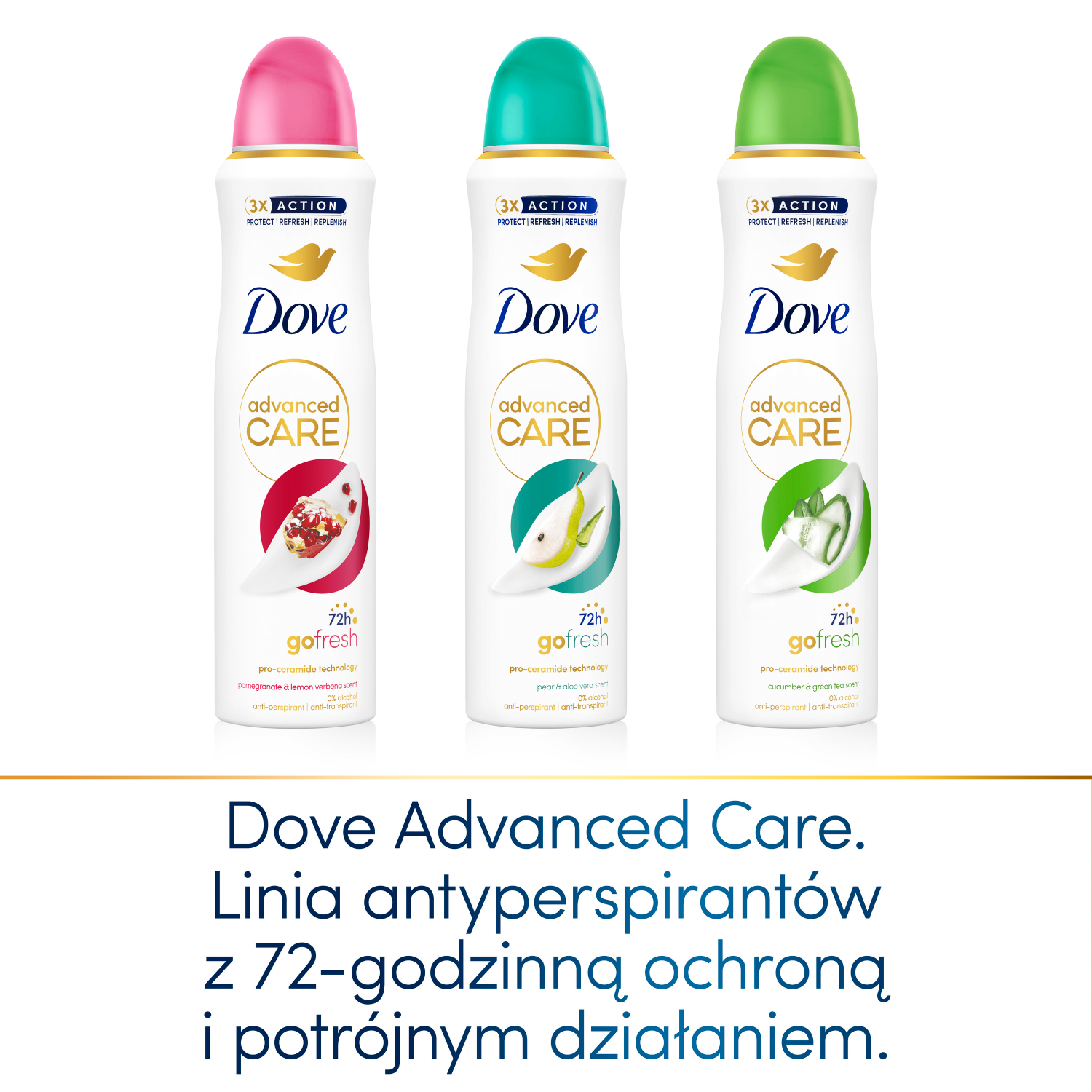 Dove Advanced Care con aroma a pera y aloe vera