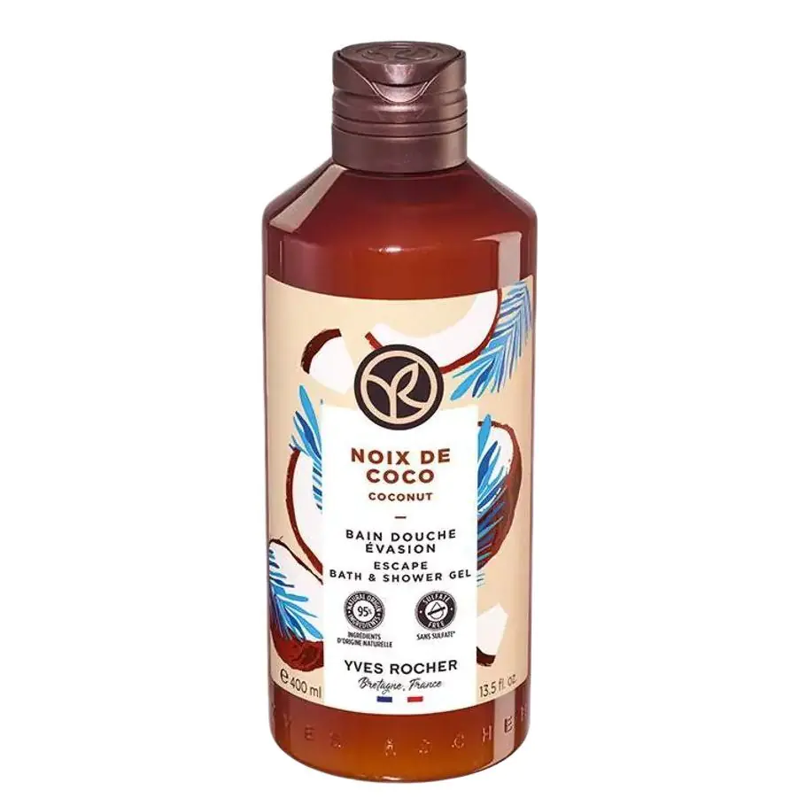 Yves Rocher Kokos Żel pod prysznic i do kąpieli, 400 ml