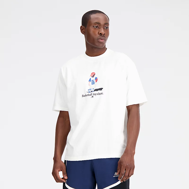 Męska koszulka z grafiką Hoops - SÓL MORSKA