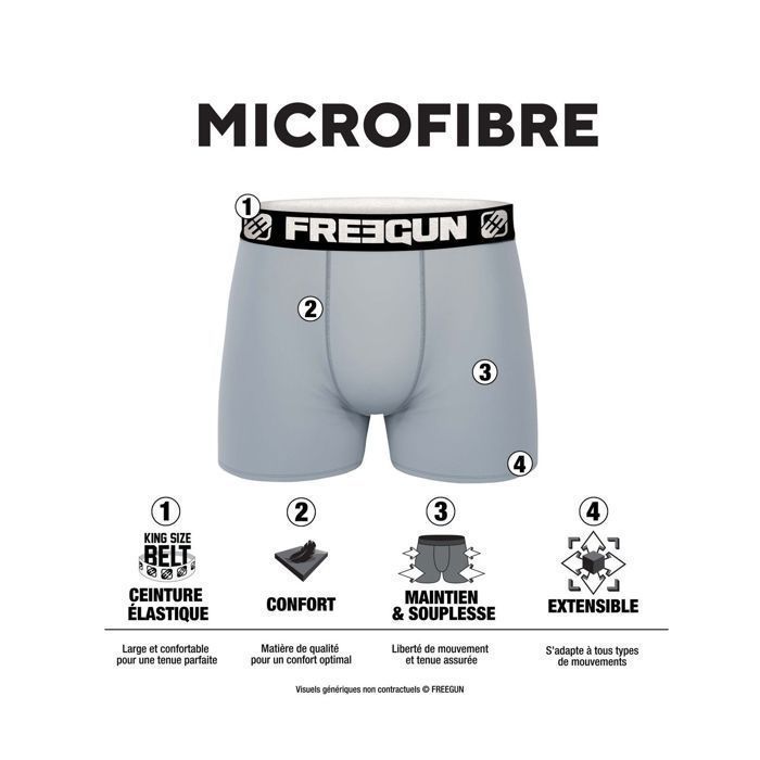 Calzoncillos bóxer Freegun para hombre, MARIO KART, ropa interior masculina - Negro (Paquete de 3)