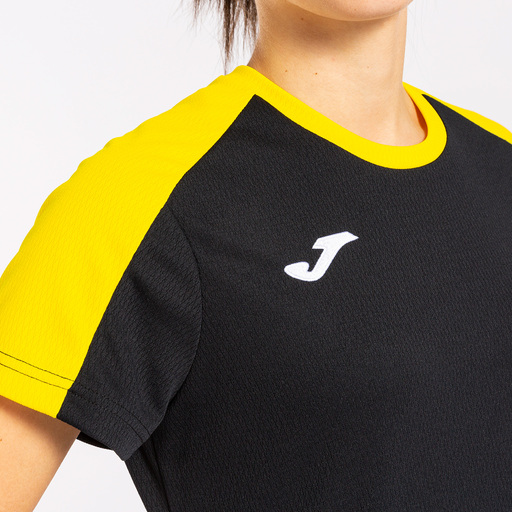 Joma Eco Championship Kurzarm-T-Shirt Schwarz Gelb