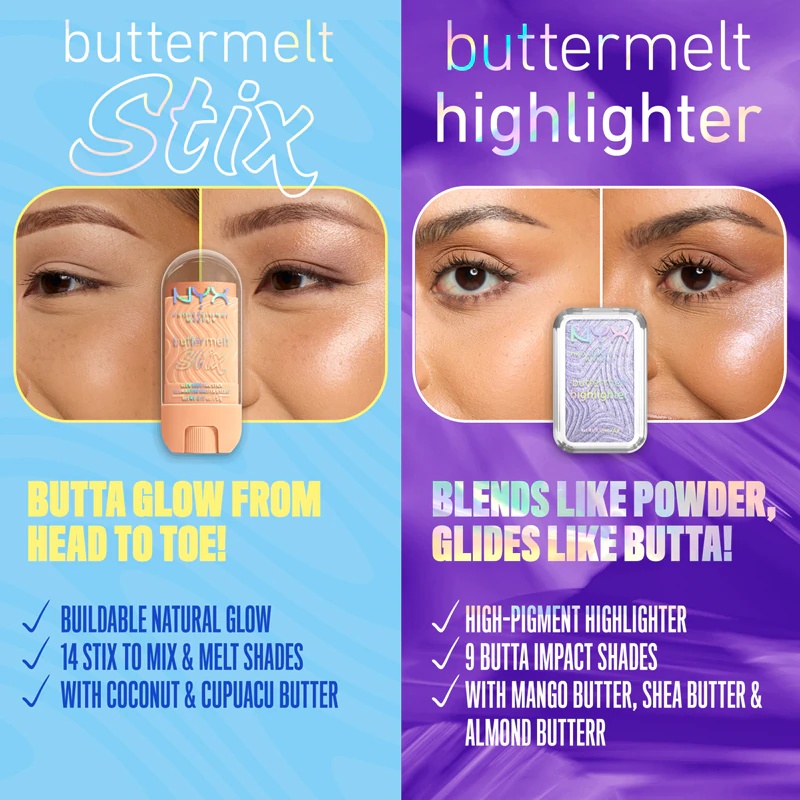 NYX Professional Makeup Buttermelt Glow Stix šviesinantis pieštukas