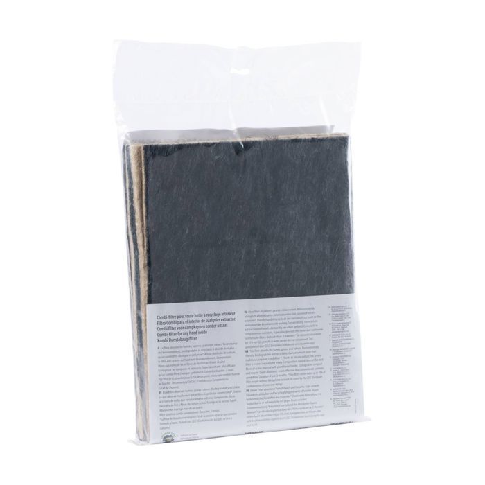 Fackelmann natural linen combined activated carbon cooker hood filter. Cooker hood and frying accessories, ref. 0807450