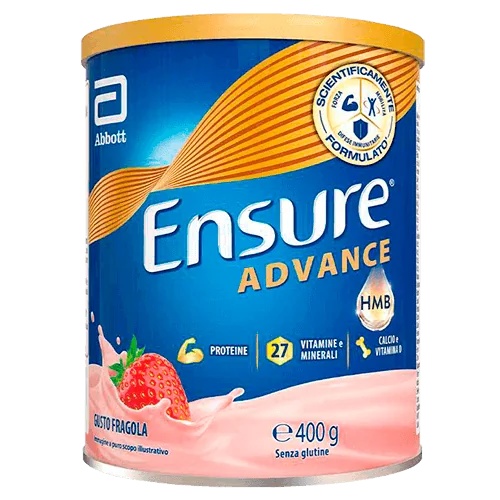 ENSURE Advance Aardbei Eiwitsupplement 400g voor Botten en Spieren