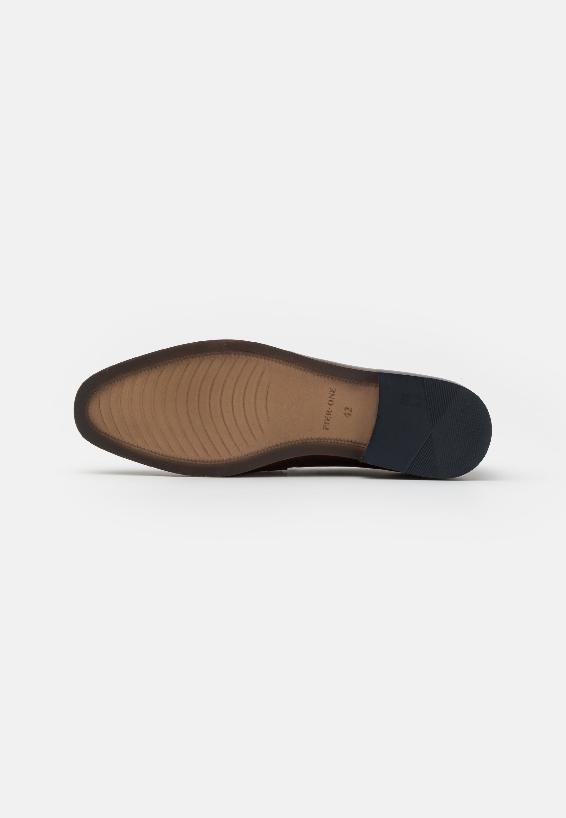 Pier One LEATHER - Eleganckie półbuty wsuwane - brązowe