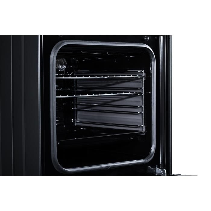 Cocina de gas Schneider SCCG54C-BM, color negro mate.