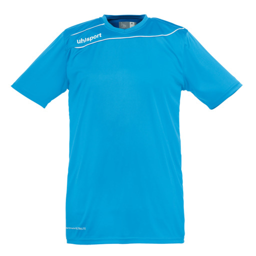  Stream 3.0 Camiseta Mc Cyan/blanco Uhlsport