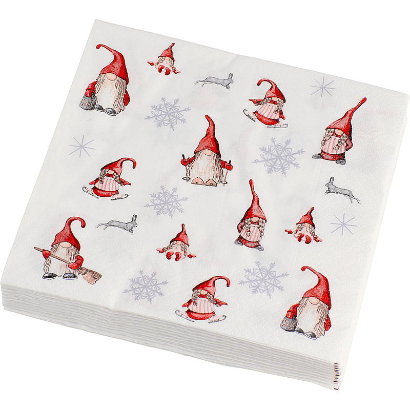 Servilletas ecológicas Vie, paquete de 20 unidades, 33 x 33 cm, motivo navideño