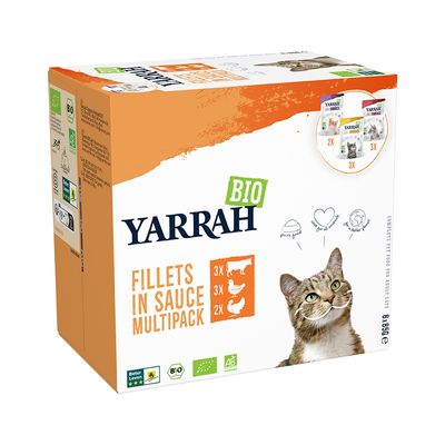 Cibo umido biologico per gatti Yarrah - Sconto del 20%!*