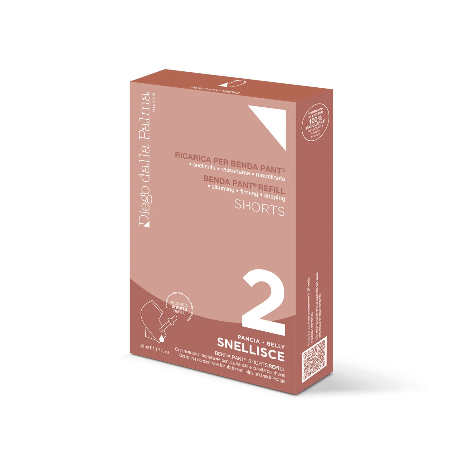 Linea Corpo 2. Snellisce - RICARICA BENDA PANT Shorts Rimodellanti - Crema pancia e fianchi rimodellante, Crema gambe e glutei rimodellante, Guaine e Patch