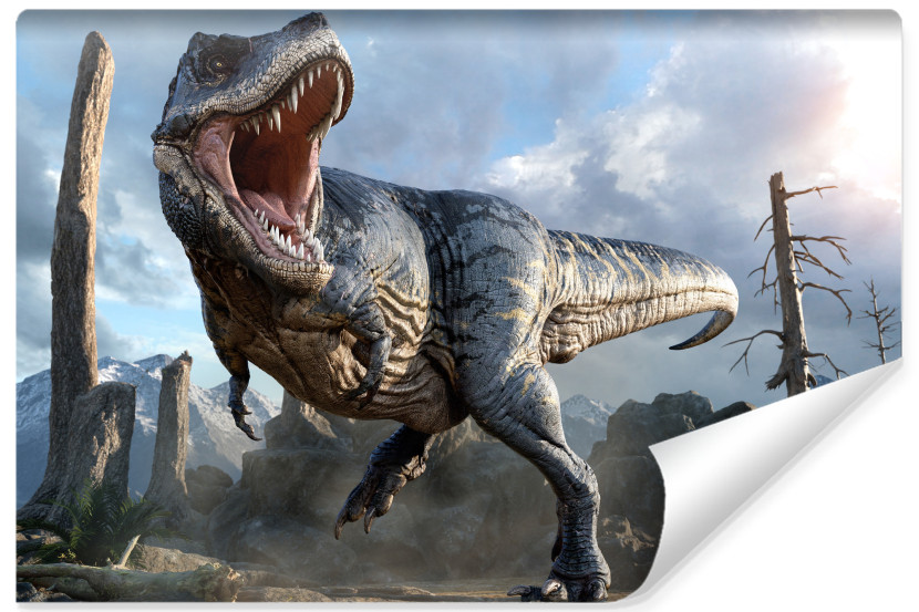 Fototapeta Młodzieżowa DINOZAUR Abstrakcja 3D 90x60cm