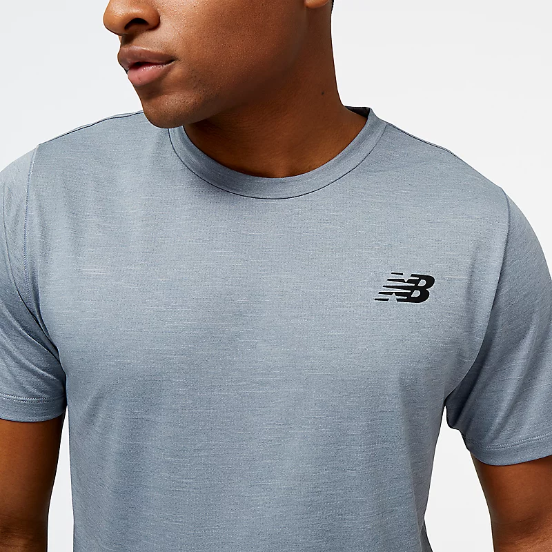 Camiseta masculina Tenacity - Cinza-chumbo mesclado