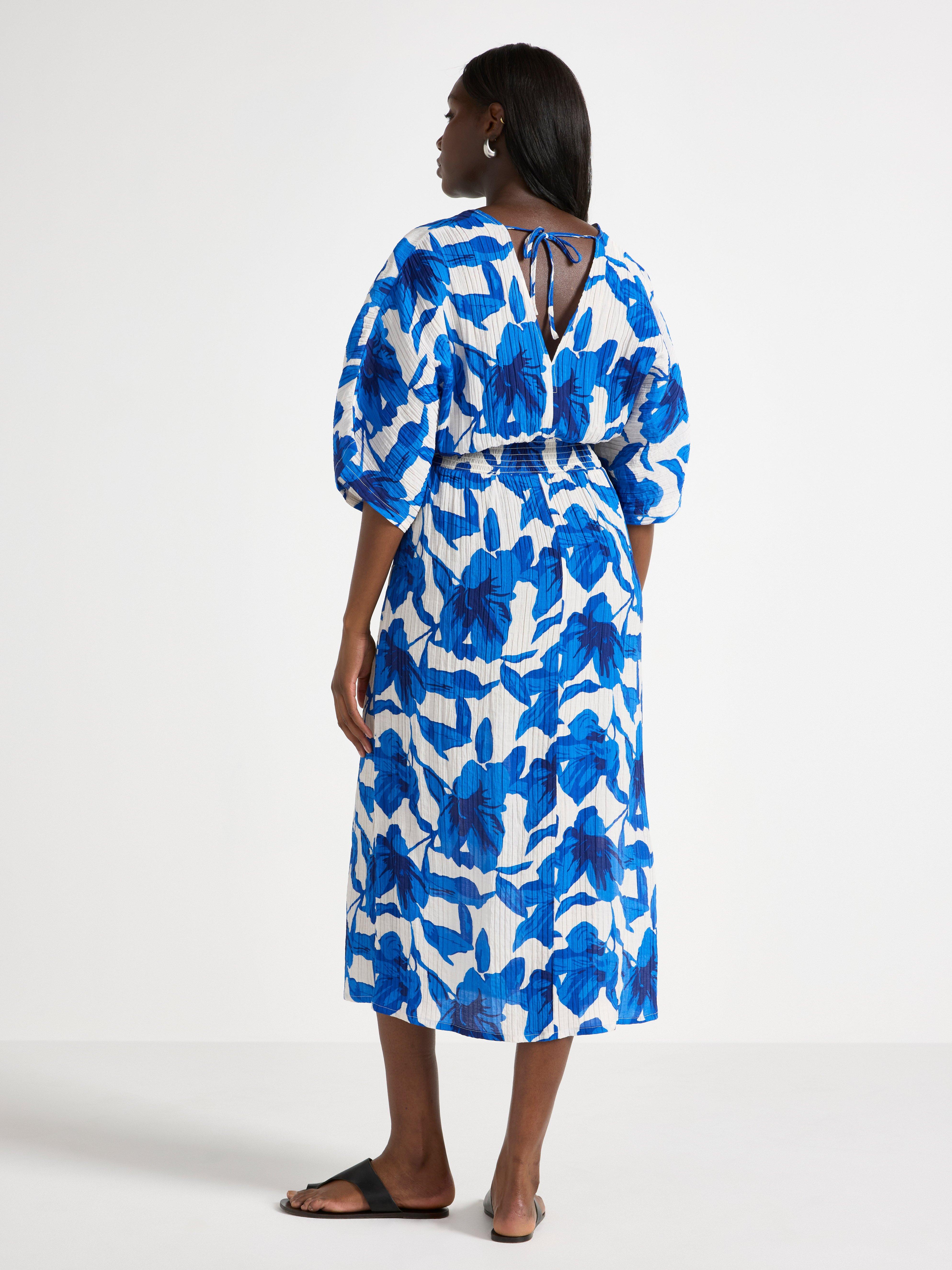 MOM-äitiysmekko Sininen