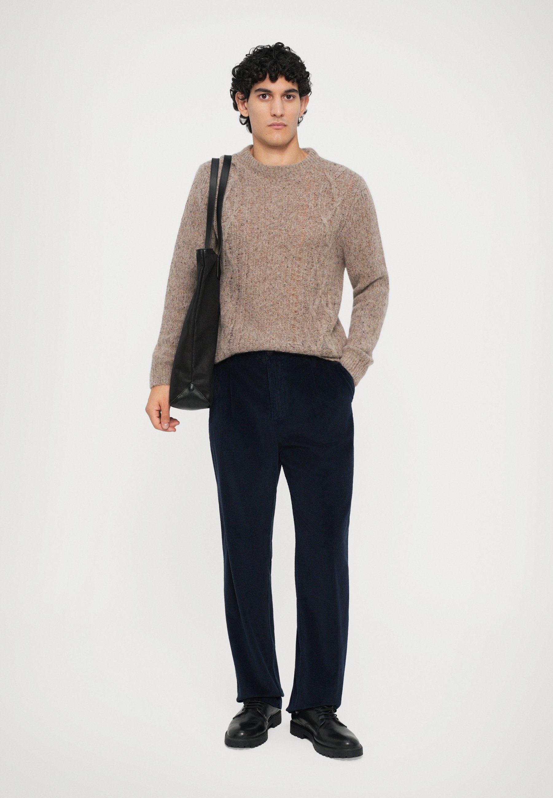 120% Lino MEN PANT - Trousers - marine