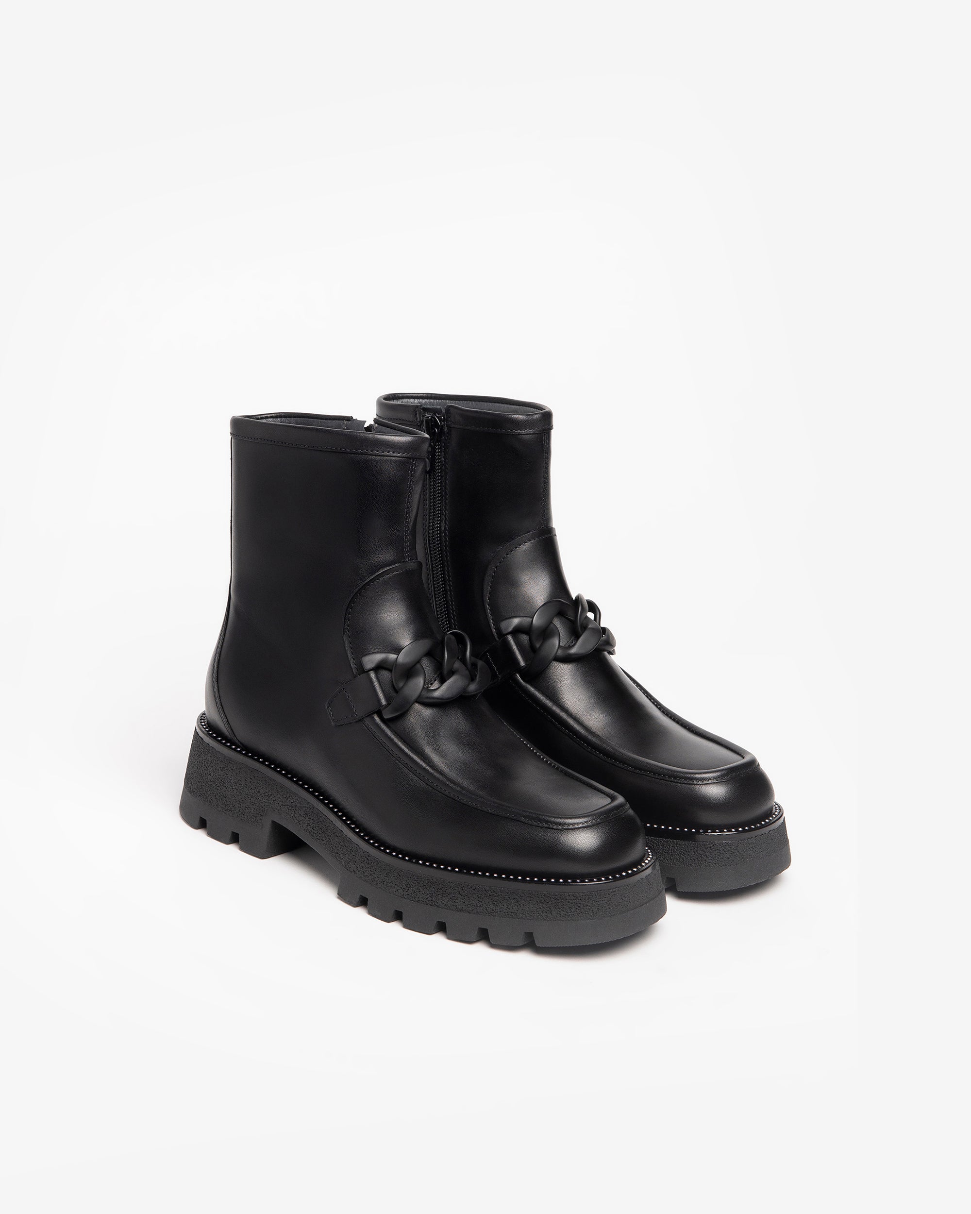  Damen-Ankle-Boots aus Leder