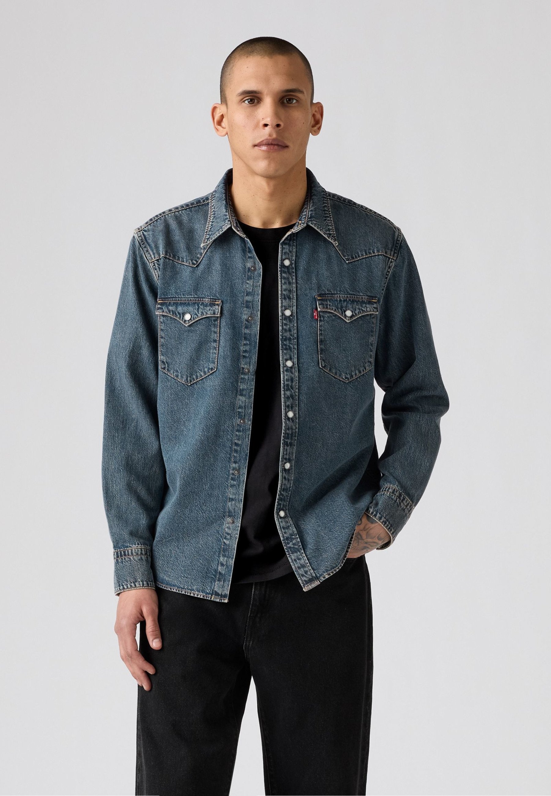 Levi's® BARSTOW WESTERN STANDARD - Camicia - blu slavato