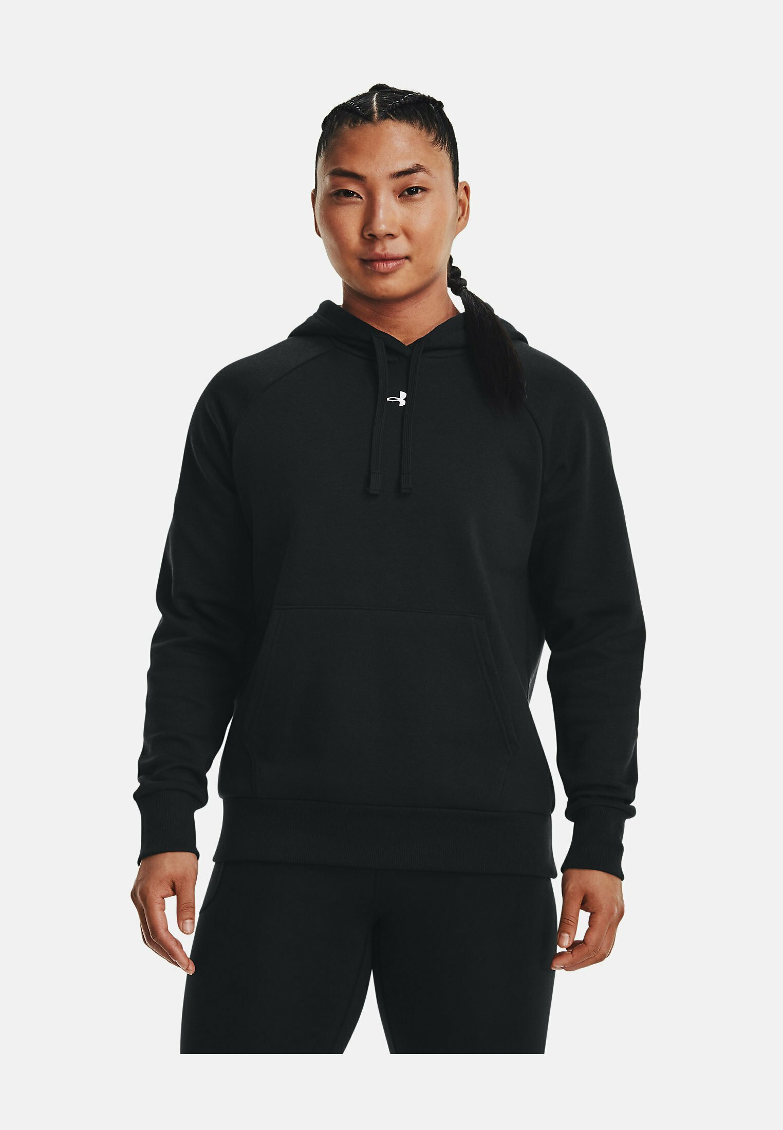 Felpa con cappuccio Under Armour RIVAL FLEECE - nera