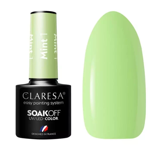 Claresa hybrydowy lakier do paznokci Mint 1 5 g