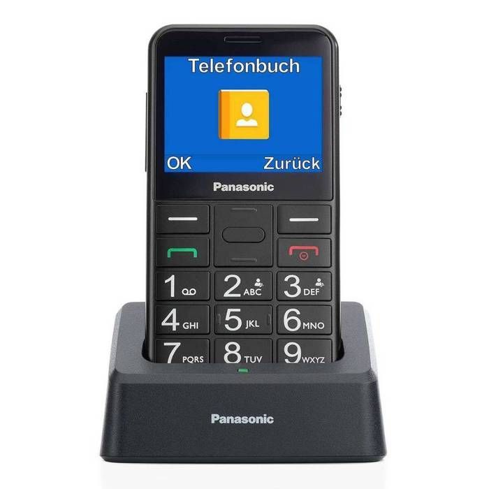 Telefono cellulare Panasonic KX-TU155EXBN nero per anziani