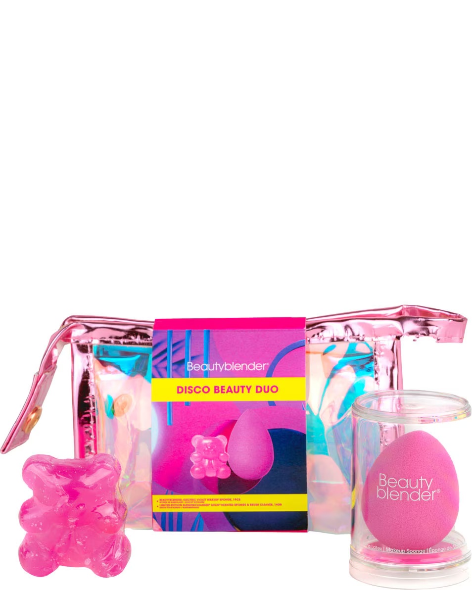 BEAUTYBLENDER Disco Beauty Duo Σφουγγάρι μακιγιάζ και εργαλείο καθαρισμού σε σχήμα αρκούδας