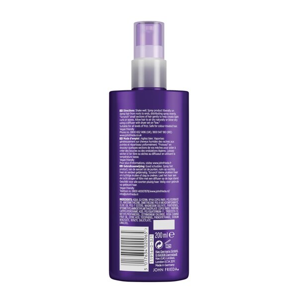 John Frieda Frizz Ease Dream Curls Daily Styling Spray<br>200ml