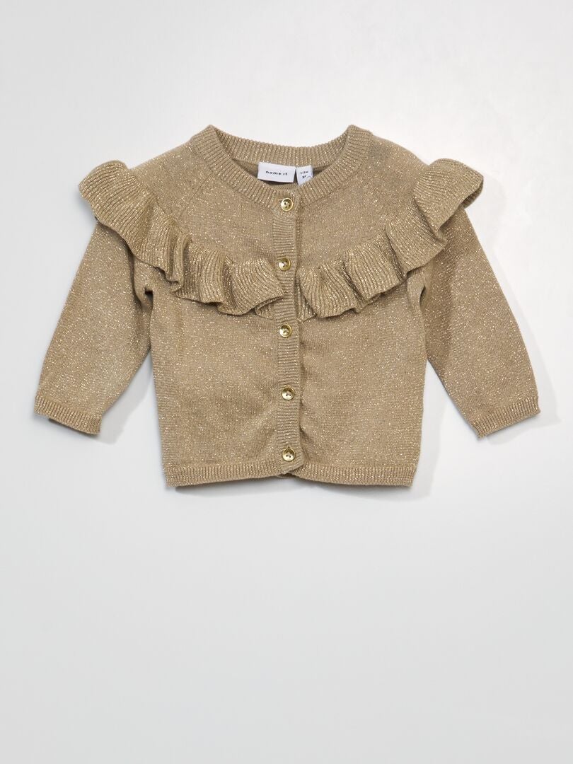 Gilet à volants doré « Name It » - JAUNE