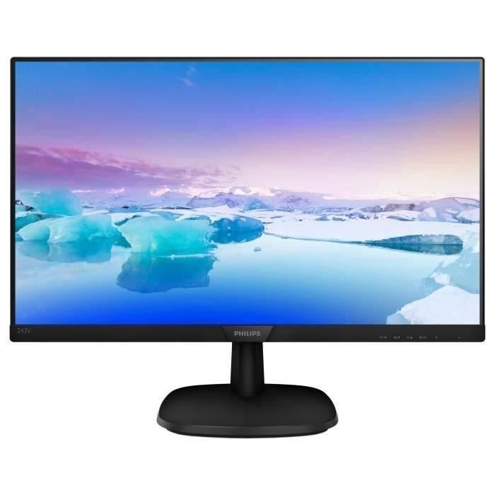 Monitor LCD Philips V-line 243V7QDSB - Full HD 1920x1080 - 16:9 - Negro - 16,7 millones de colores