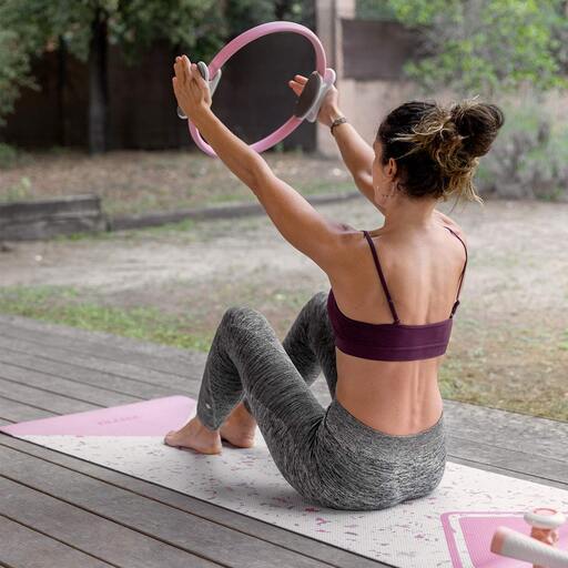 Fitfiu Rutschfeste Yogamatte mit geometrischem Design
