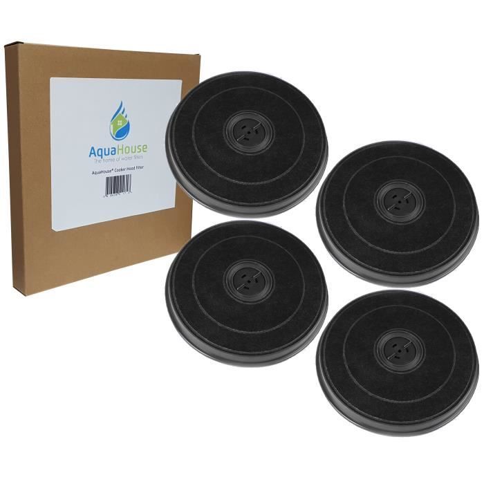 Lot de 4 filtres à charbon compatibles CHF03B pour hotte Bosch DHZ2701, NEFF Z5101X0 11005728, Siemens LZ27001 LZ27002