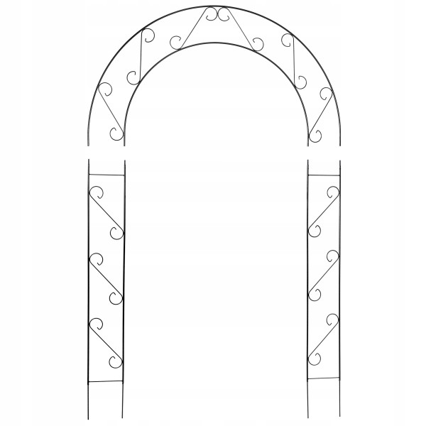 Pergola Ogrodowa Metalowa Łuk Na Kwiaty Róże 240cm