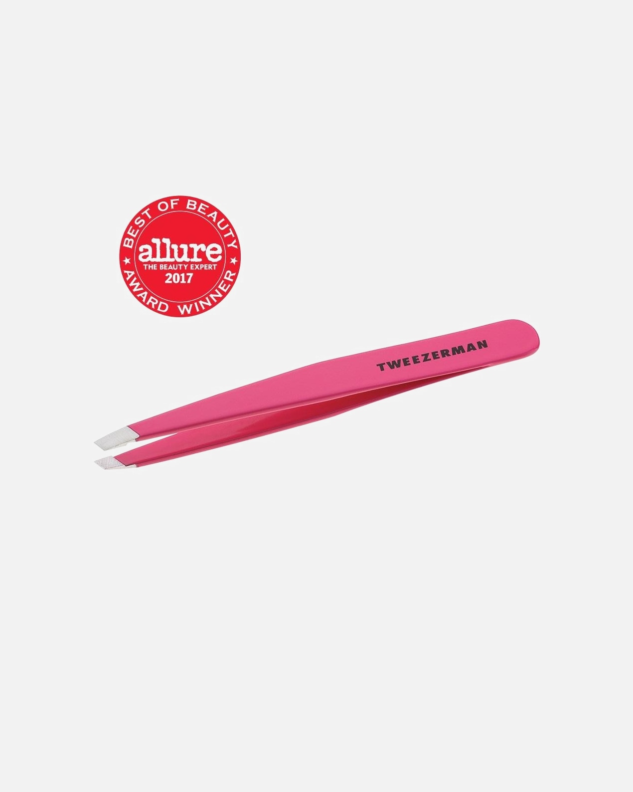 Tweezerman Slant Tweezer - Pince à épiler inclinée, Pretty in Pink