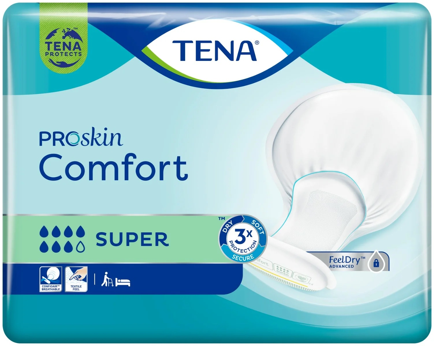 TENA Tena Comfort Super grüne Windeln, 40 Stück