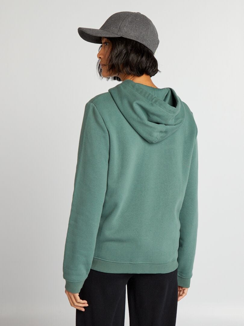 Sudadera con cremallera - gris verdoso