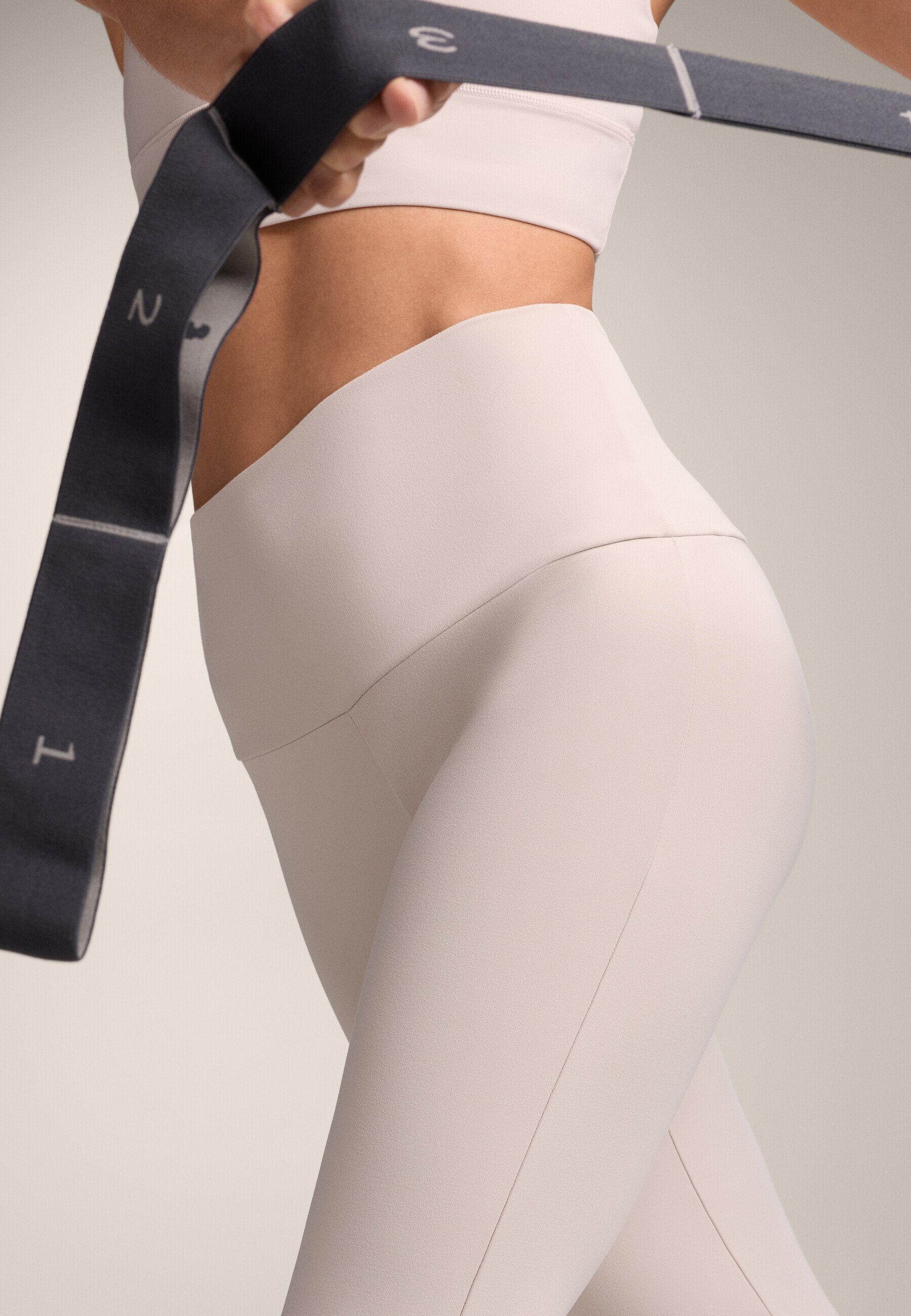 Leggings OYSHO HIGH-RISE COMFORTLUX FLARE - sable