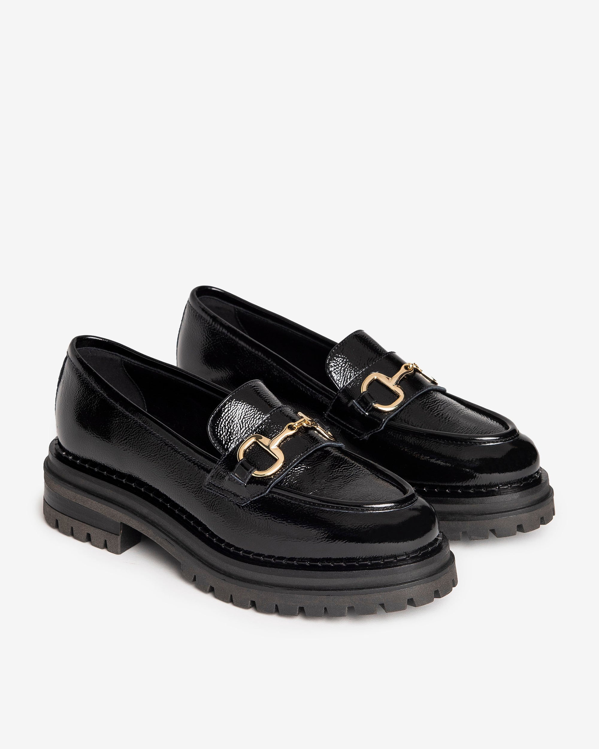  Damen-Mokassins aus Lackleder
