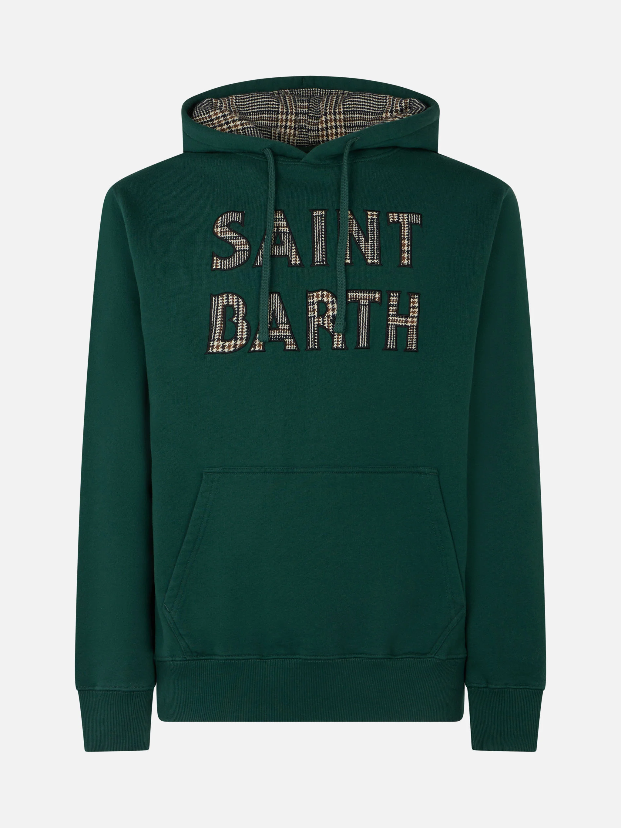Groene herensweatshirt met Saint Barth-patch