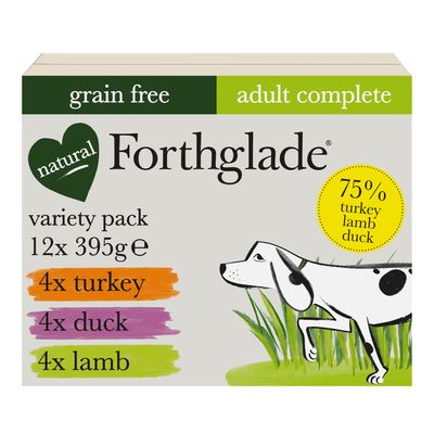 Forthglade Complete Meal viljaton aikuisille koirille - sekoituspakkaus