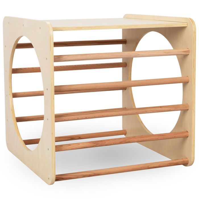 Wooden Climbing Cube - Montessori Toy - Rocking Toy - Indoor/Outdoor Use - Max 80 kg