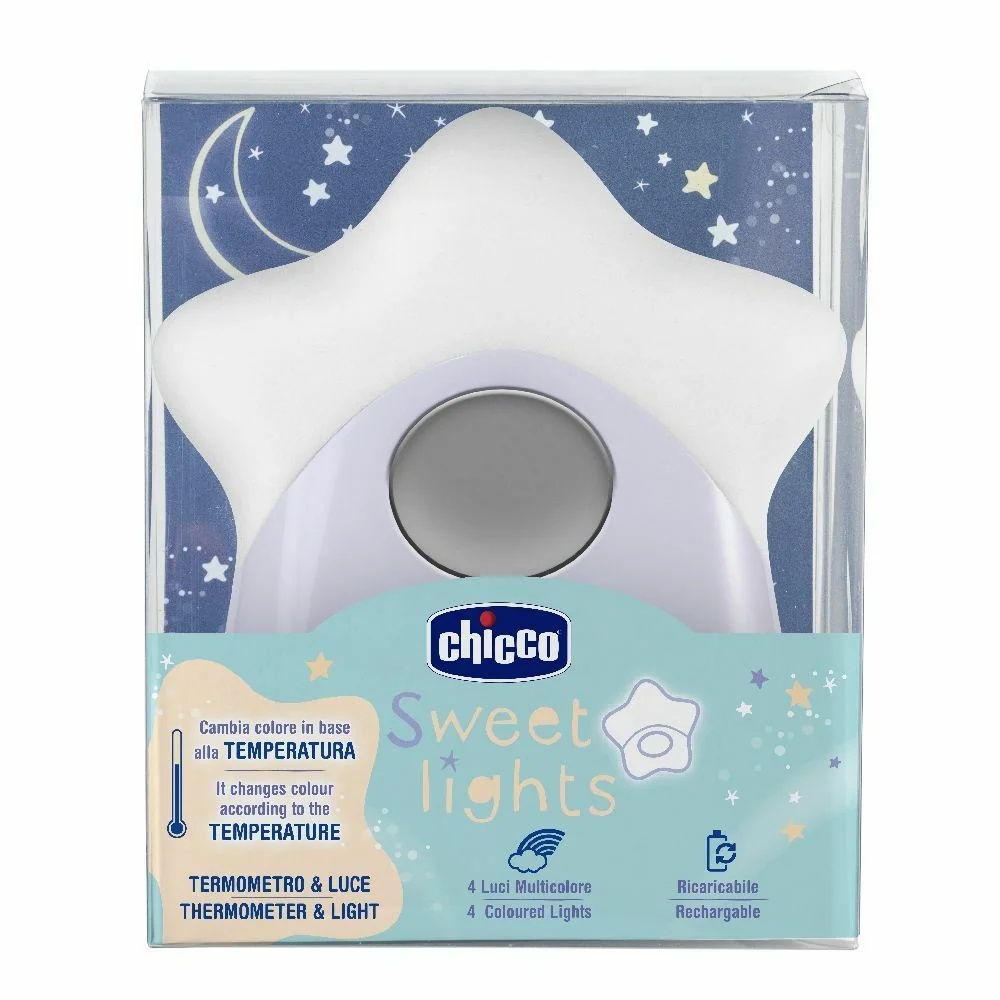 Lámpara de noche Chicco con termómetro