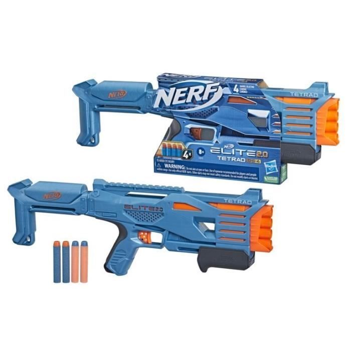 Nerf Elite 2.0 Tetrad Qs-4 Nerf Blaster Speelgoed