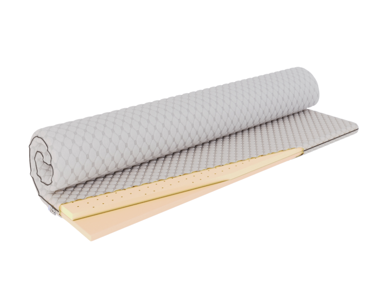 Materac nawierzchniowy 70x200 Topper Nakładka Pianka HR z Lateksem 5cm