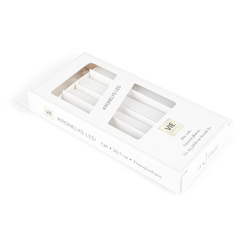 Vie Selected Crown-lampor 4-pack 20,5 cm LED vit