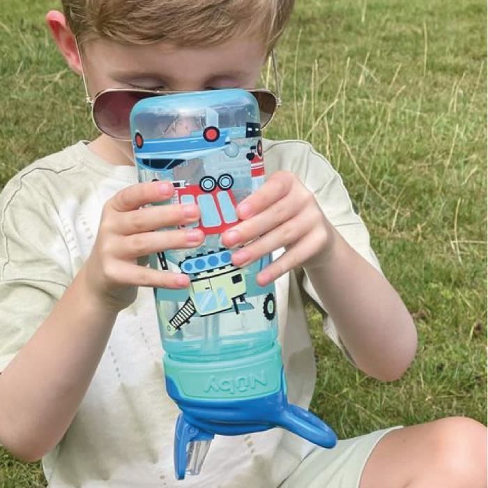 Pack de 2 botellas de agua NUBY Super Quench - 540 ml - Azul