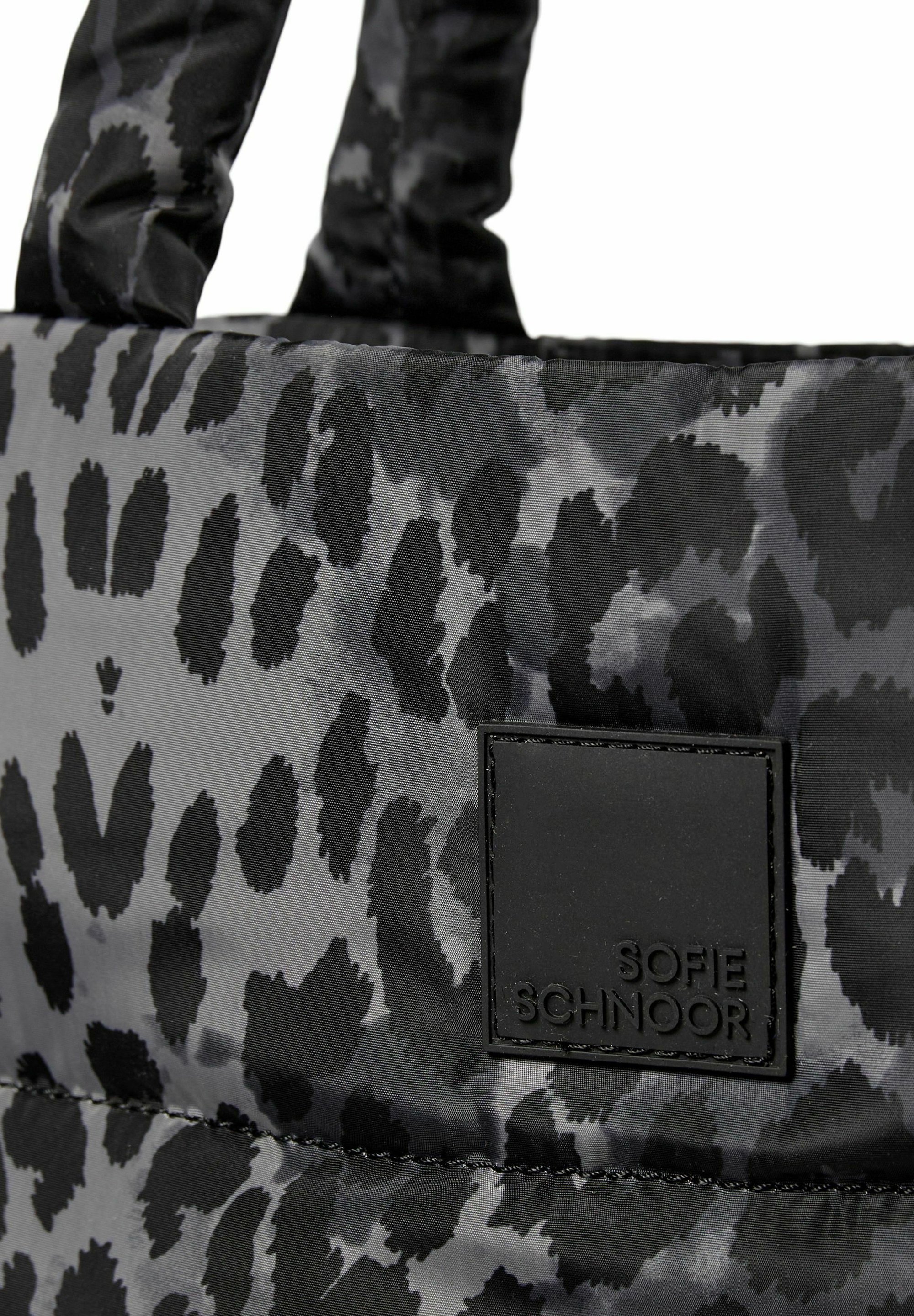 Sofie Schnoor Shopper - grijs luipaard