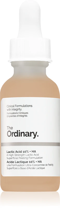 Vyhlazující a exfoliační sérum The Ordinary Lactic Acid 10% + HA