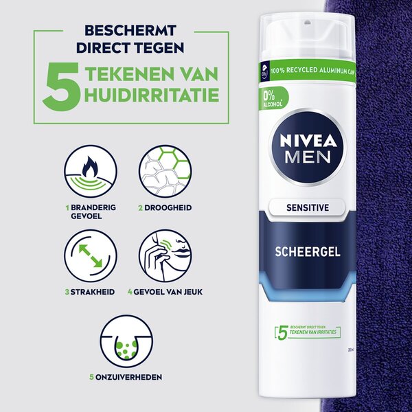 Gel de ras Nivea Men Sensitive<br>200ml